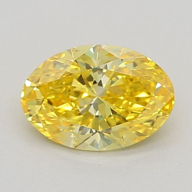 0.54 CT Fancy Vivid Yellow OVAL