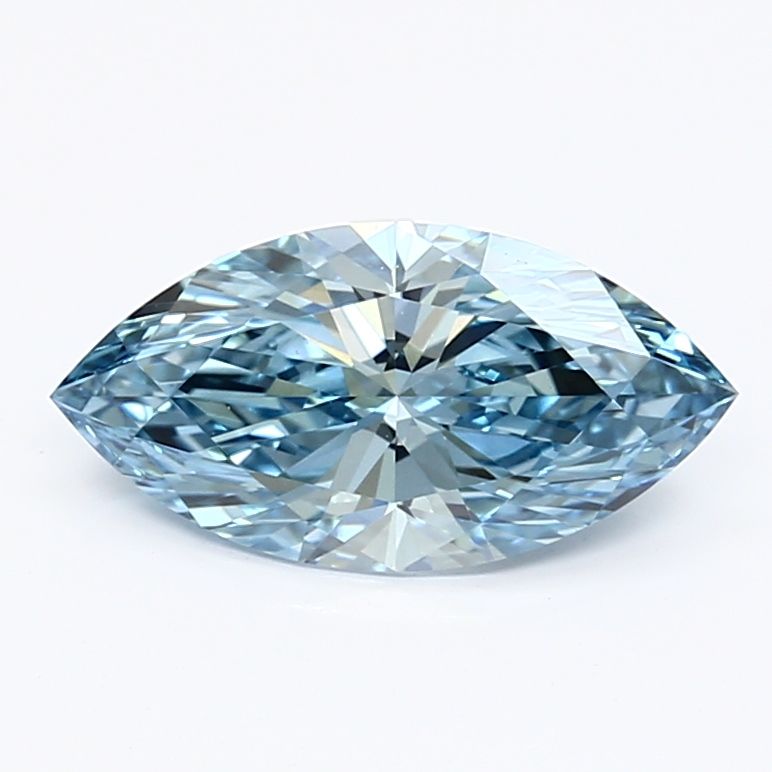 1.17 CT Fancy Vivid Blue MARQUISE