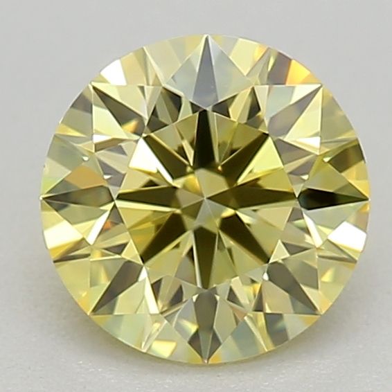 0.61 CT Fancy Vivid Yellow ROUND