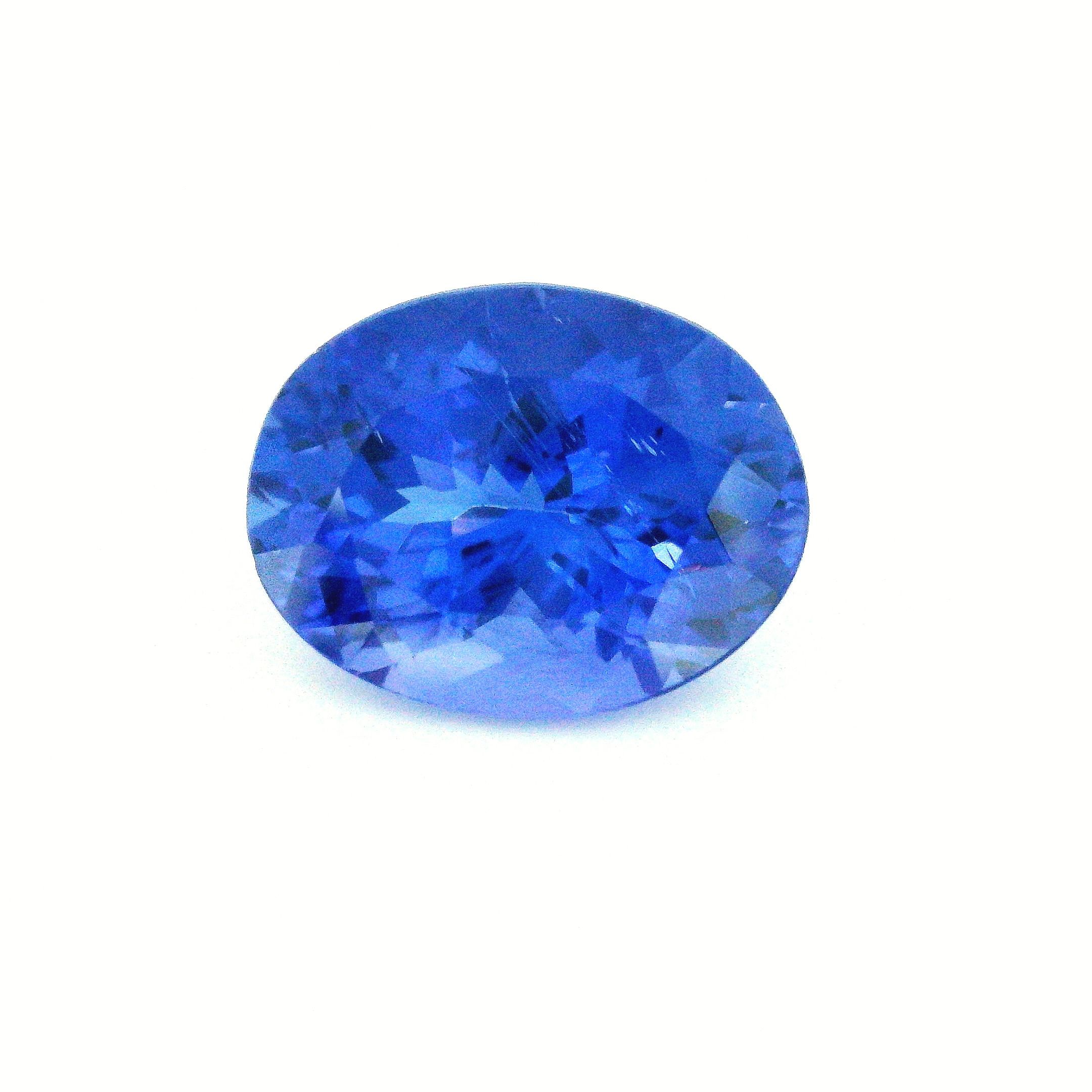 Tanzanit 5,19 ct, niebieski, szlif owalny