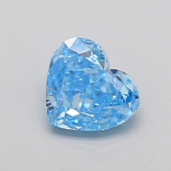 0.67 CT Fancy Vivid Blue HEART