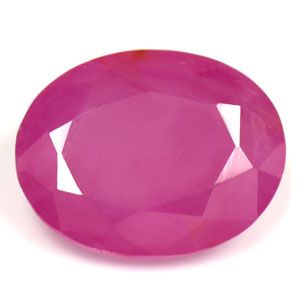 Rubin 2,89 ct, czerwony, szlif owalny