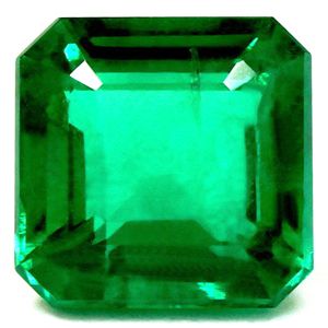 Szmaragd 2,90 ct, zielony, szlif szmaragdowy