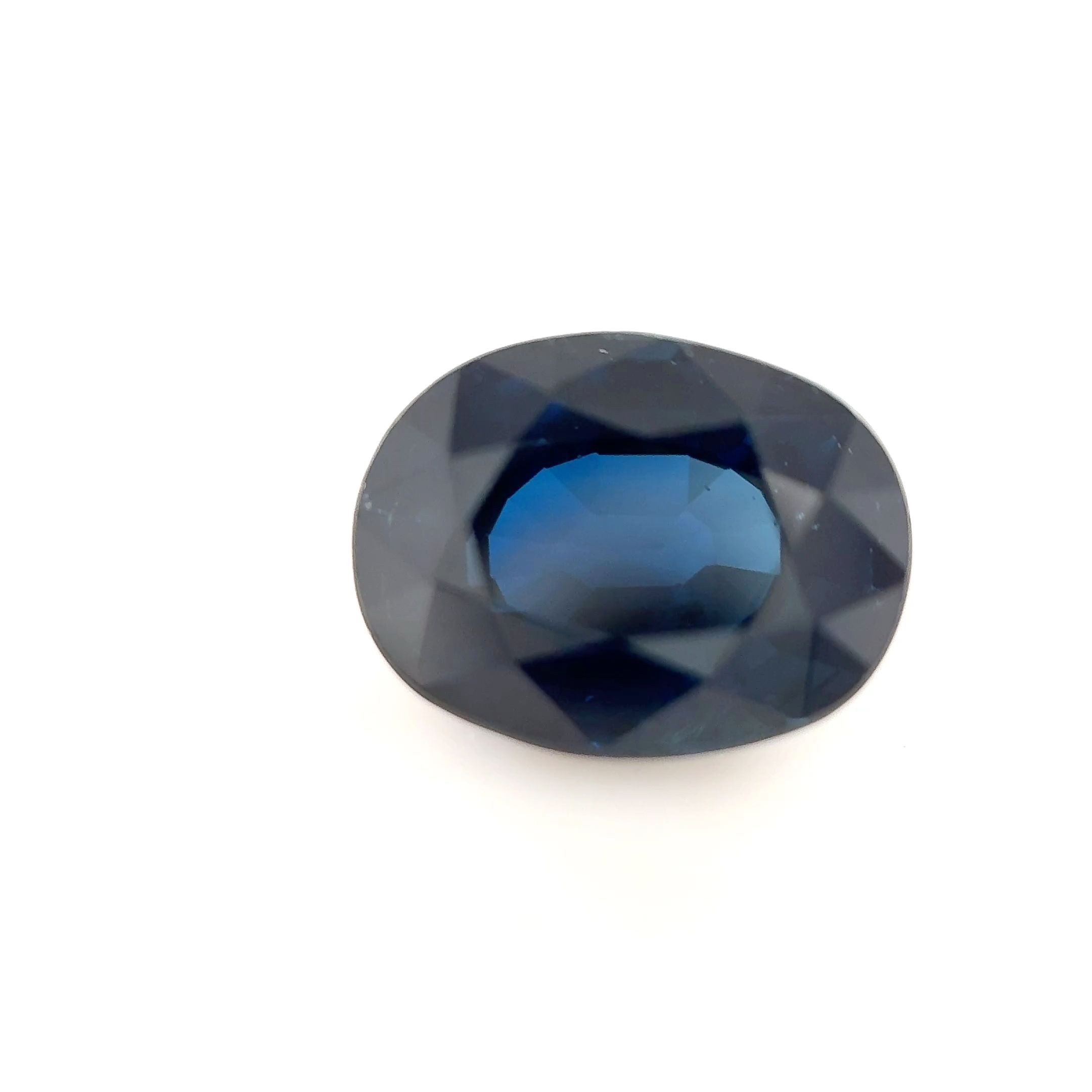 Szafir 2,65 ct, niebieski, szlif owalny