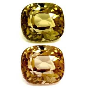 Aleksandryt 1,70 ct, zielony, szlif cushion