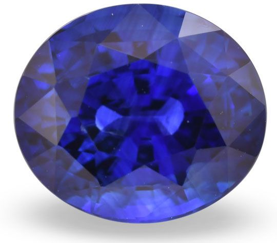 Szafir 3,53 ct, niebieski, szlif owalny