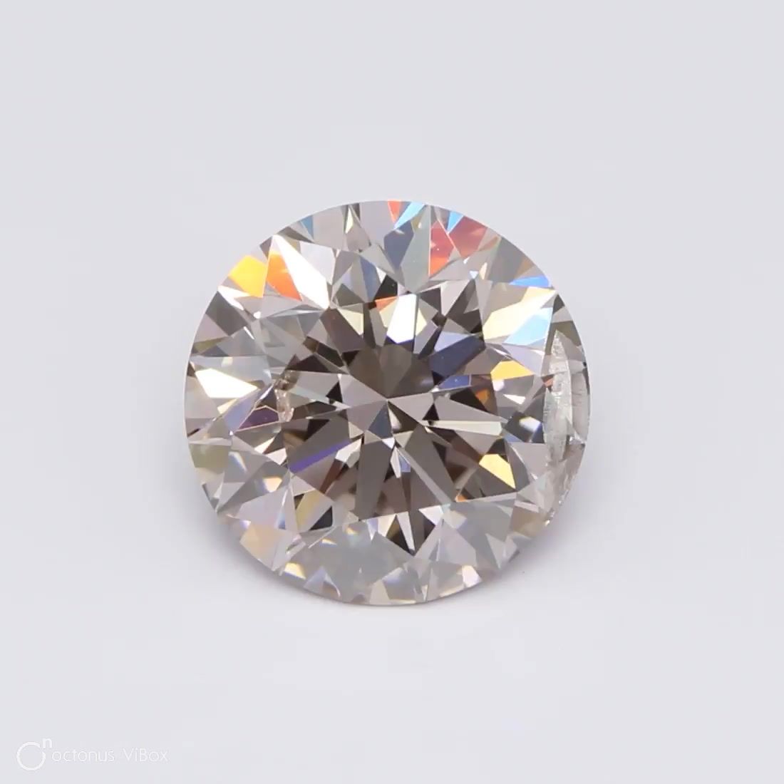 round 1.37 Carat K FAINT BROWN