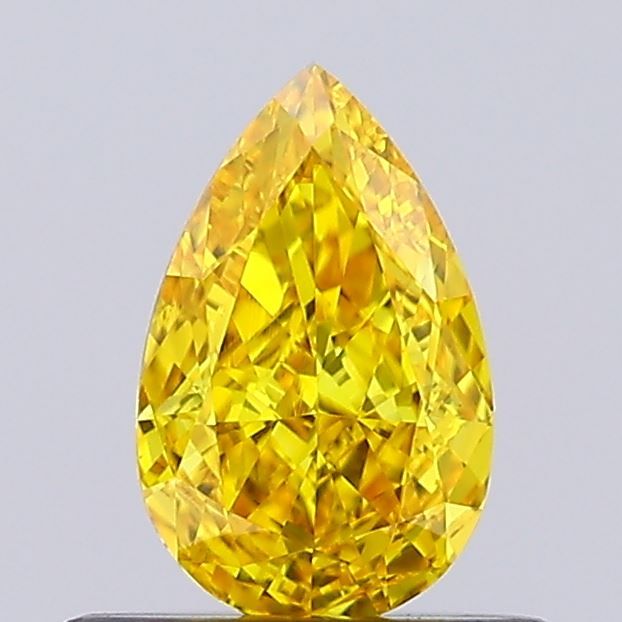 0.4 CT Fancy Vivid Brownish Yellow PEAR