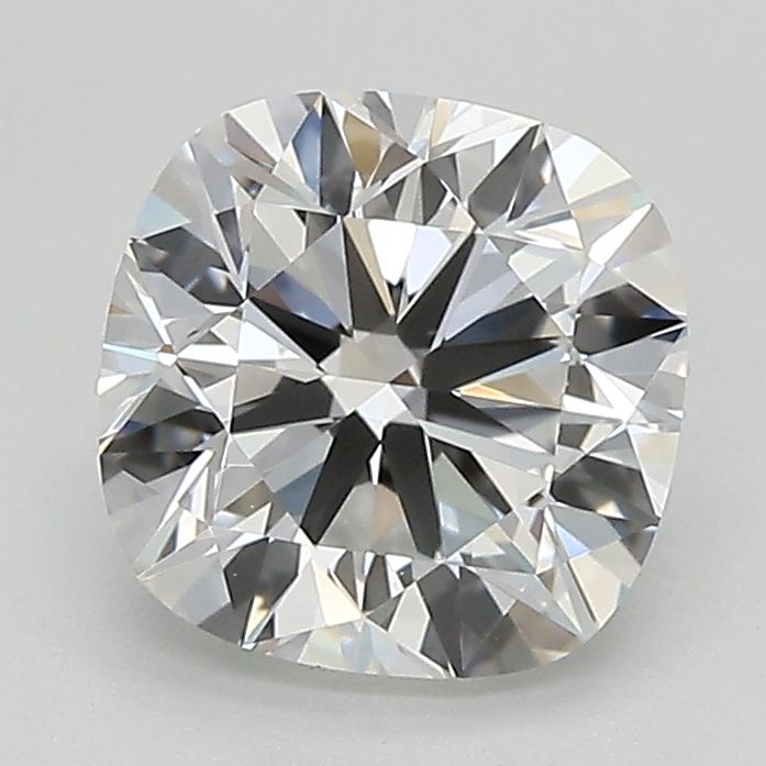 2.02-carat cushion diamond with E color, null cut, and VS2 clarity.
