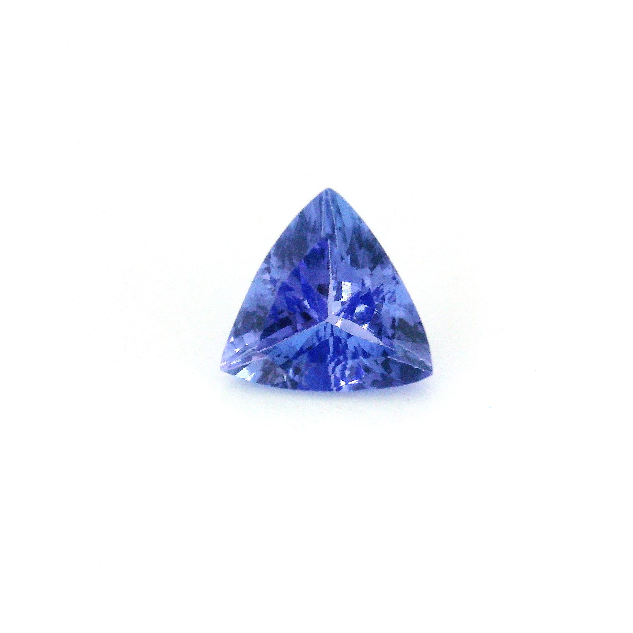 Tanzanit 1,60 ct, niebieski, szlif trójkątny