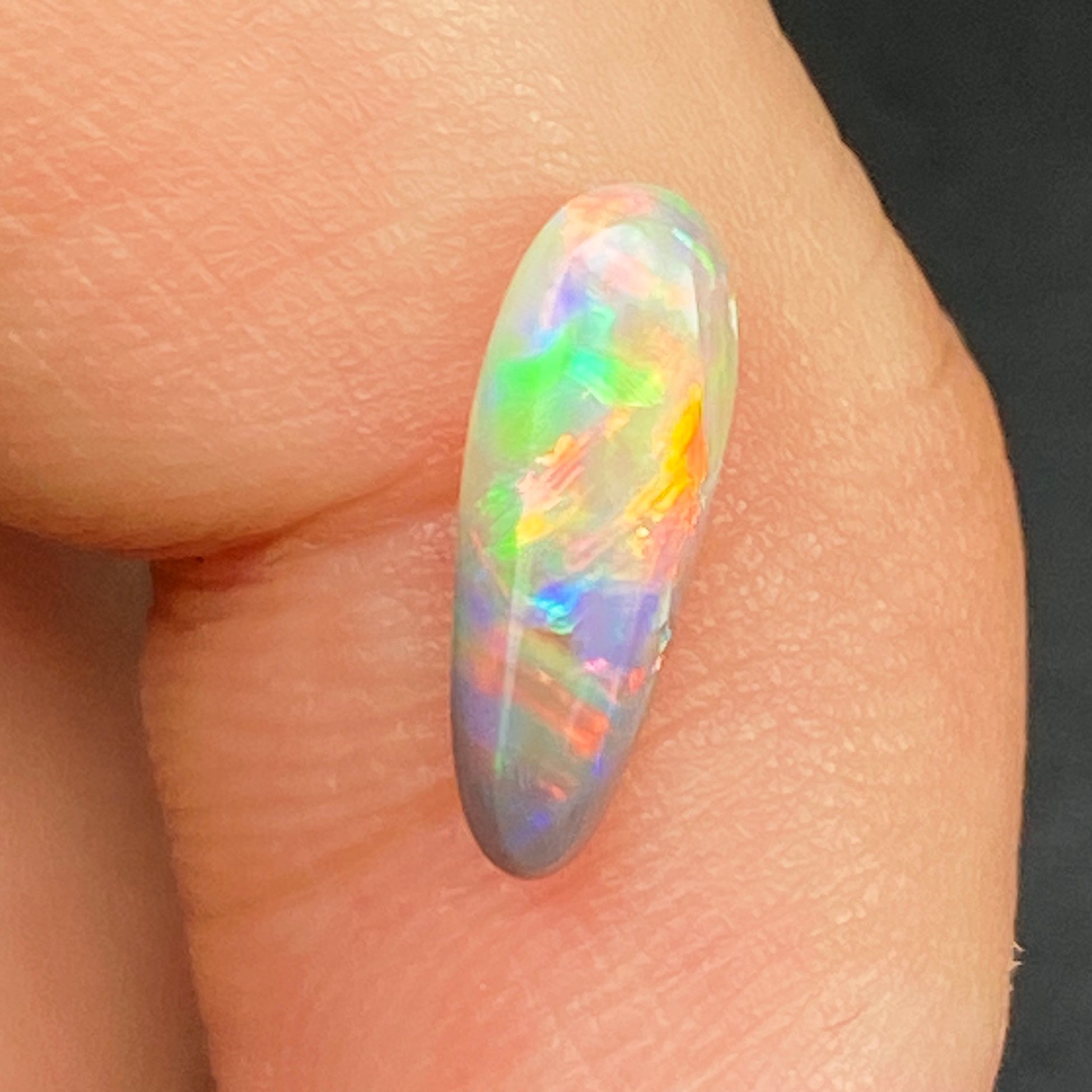 OPAL FACETED 0.9ct BLACK Semi-Black EC AUSTRALIA NONE