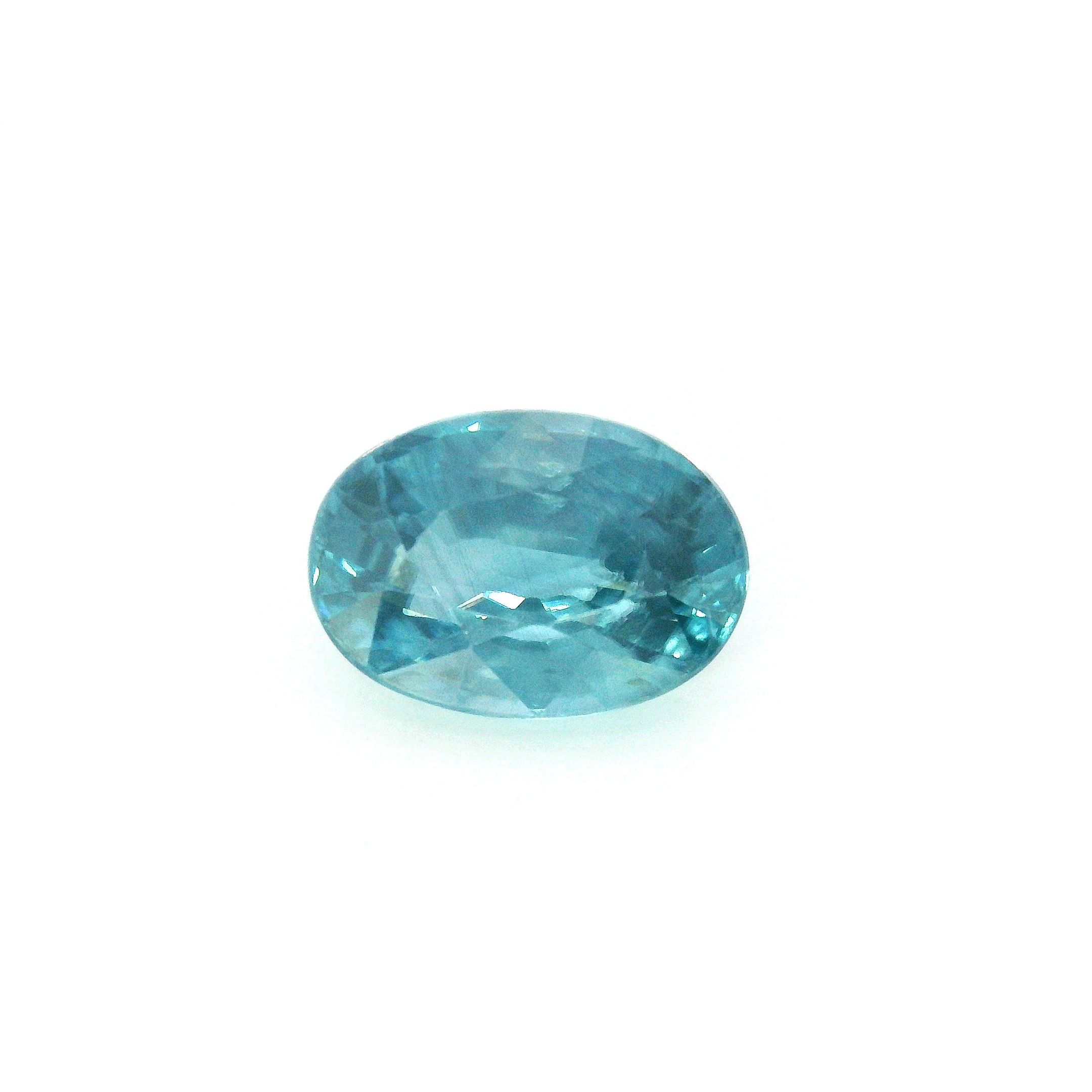 Cyrkon 4,00 ct, niebieski, szlif owalny