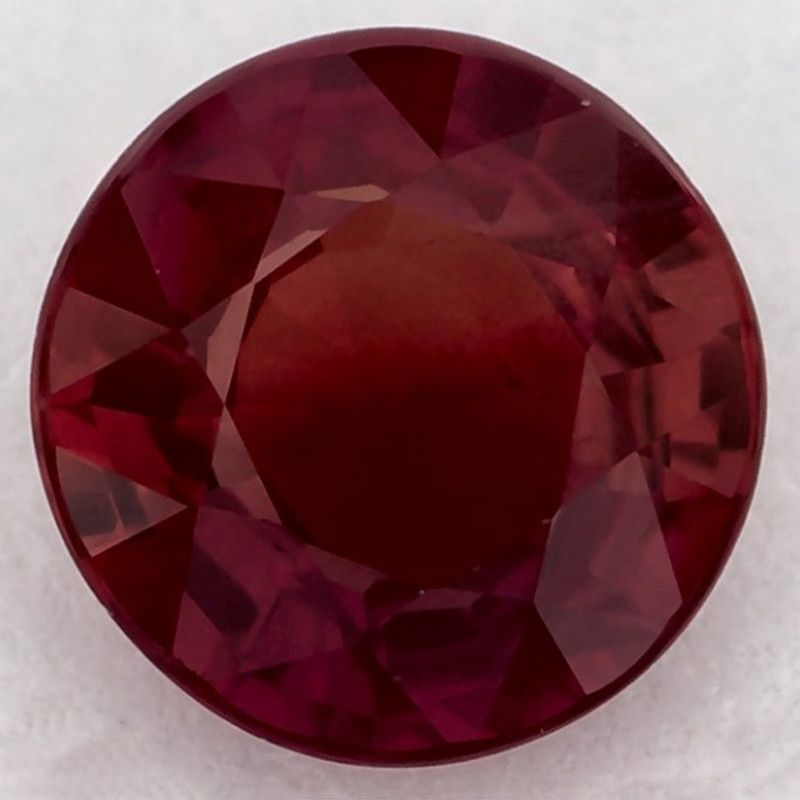 Rubin 1,05 ct, czerwony, szlif okrągły