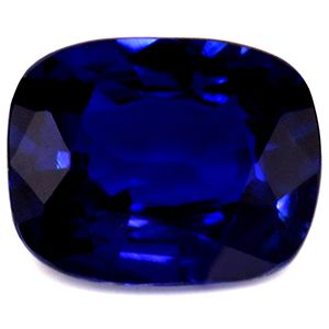 SAPPHIRE Cushion 0.82ct BLUE EC FACETED