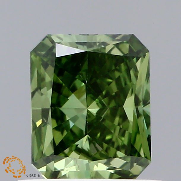 0.73 CT Fancy Vivid Green RADIANT
