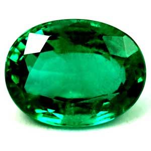 Szmaragd 1,64 ct, zielony, szlif owalny