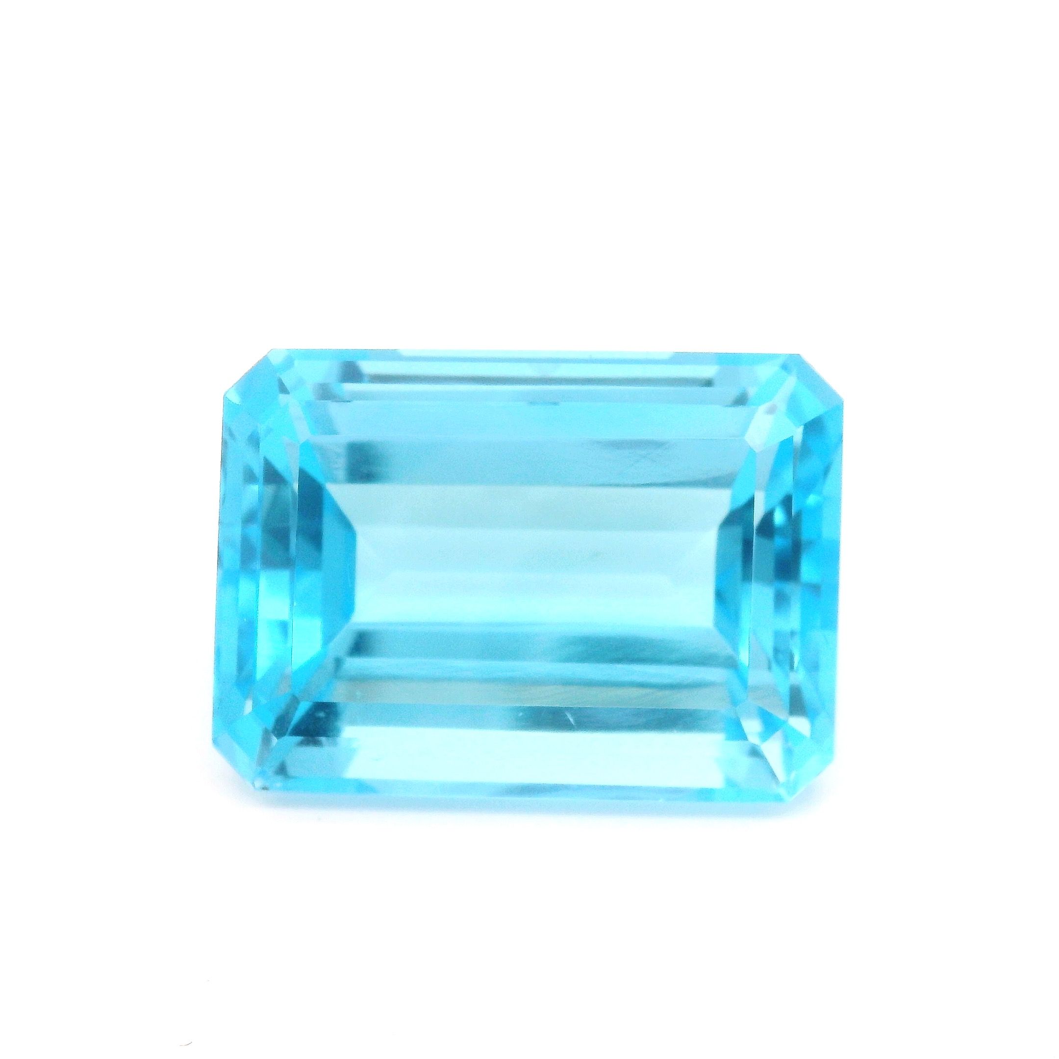 Topaz 73,41 ct, niebieski, szlif ośmiokątny