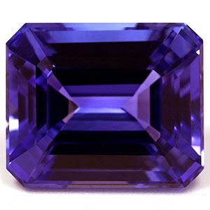 Tanzanit 16,02 ct, niebieski, szlif szmaragdowy