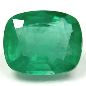 Szmaragd 3,08 ct, zielony, szlif cushion