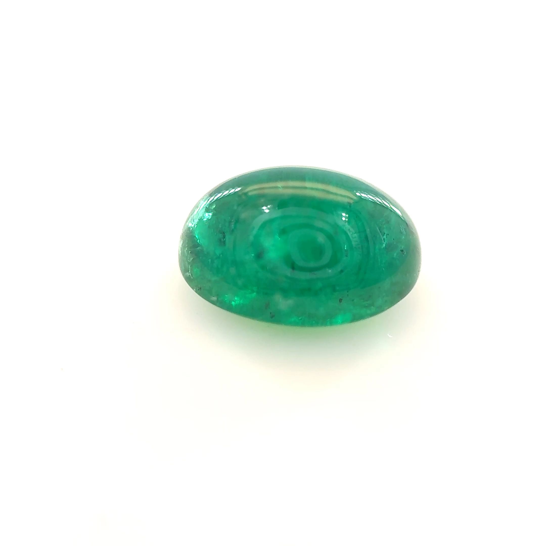 Szmaragd 1,61 ct, zielony, kaboszon