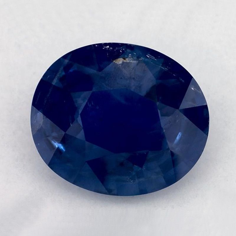 Szafir 5,08 ct, niebieski, szlif owalny