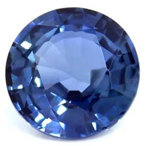 Szafir 1,12 ct, niebieski, szlif okrągły