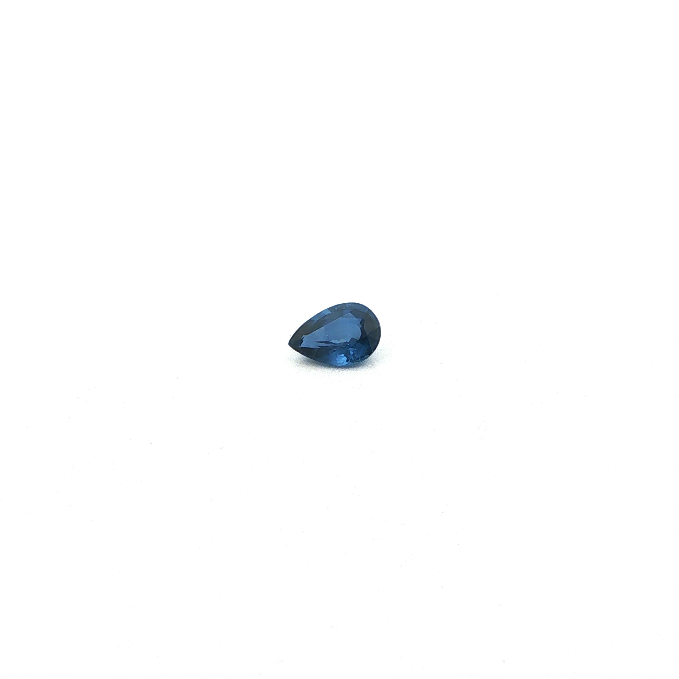 0.79 ct Pear sapphire