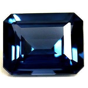 Spinel 1,44 ct, niebieski, szlif szmaragdowy