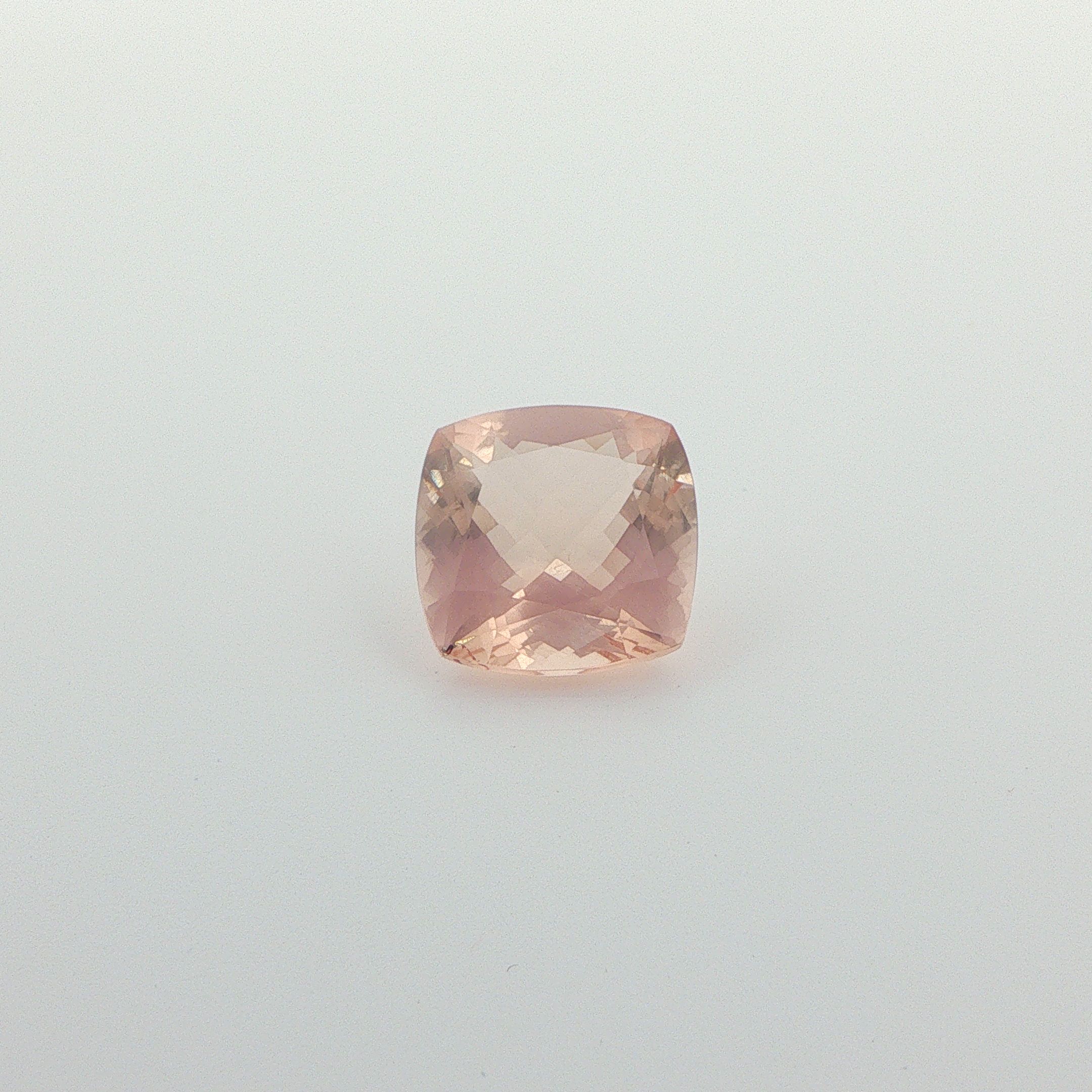 8.7 ct Cushion Morganite