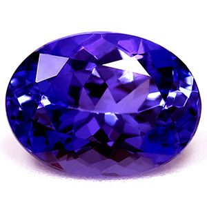 Tanzanit 1,60 ct, niebieski, szlif owalny