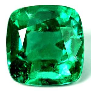 Szmaragd 1,34 ct, zielony, szlif cushion