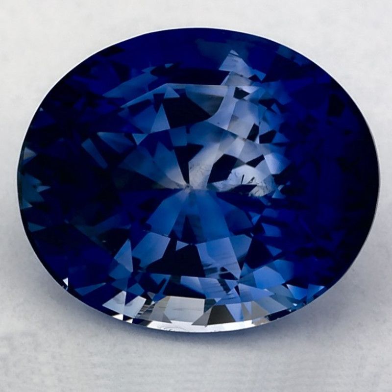 Szafir 2,90 ct, niebieski, szlif owalny