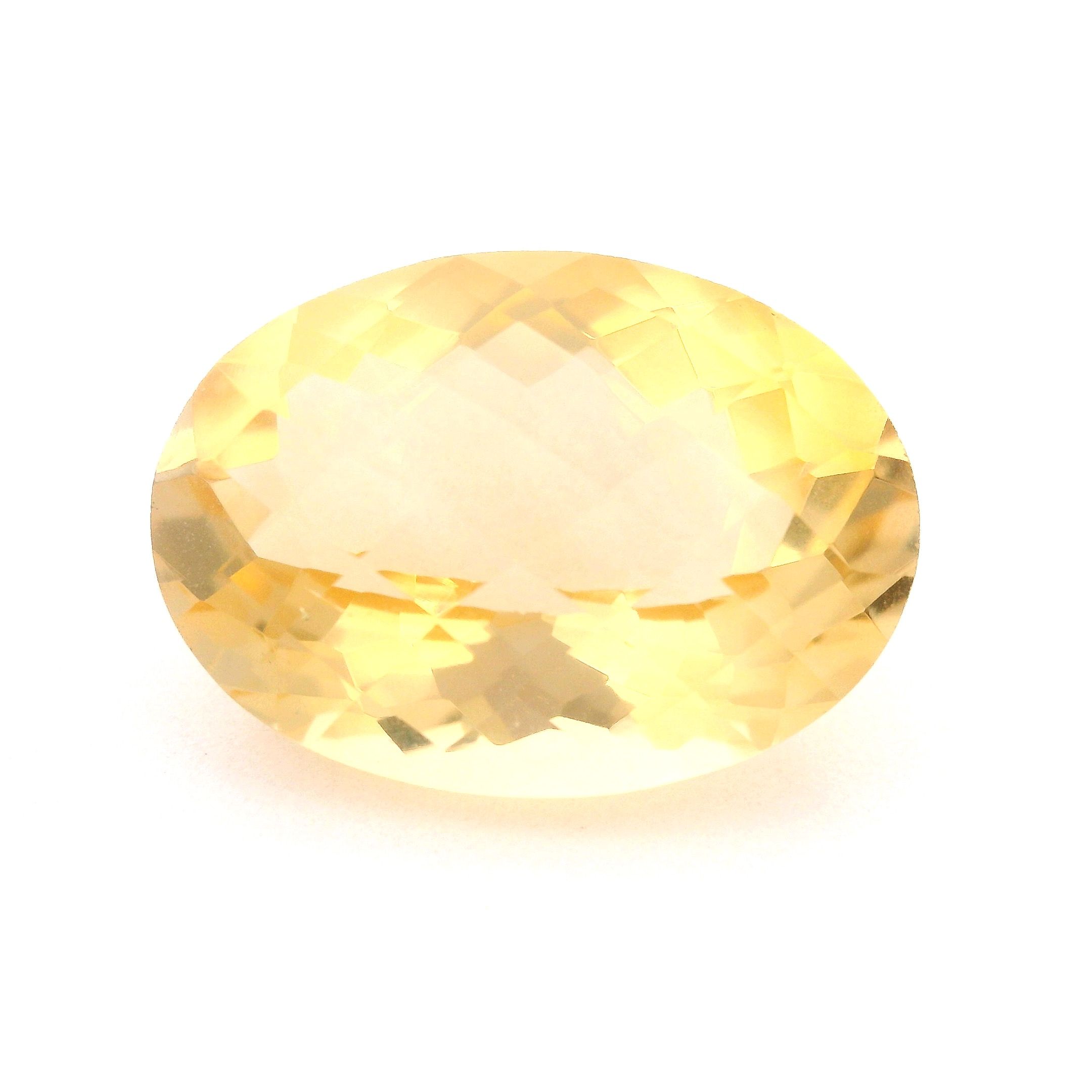 CITRINE FACETED 11.61ct YELLOW Medium Intense EC BRAZIL NONE