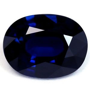 Szafir 1,62 ct, niebieski, szlif owalny