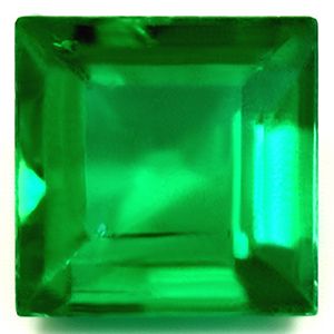 Szmaragd 1,44 ct, zielony, szlif kwadratowy