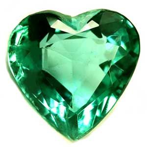 Szmaragd 1,14 ct, zielony, szlif serce