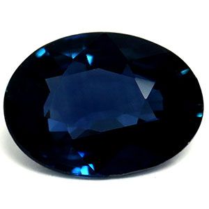 Szafir 1,28 ct, niebieski, szlif owalny