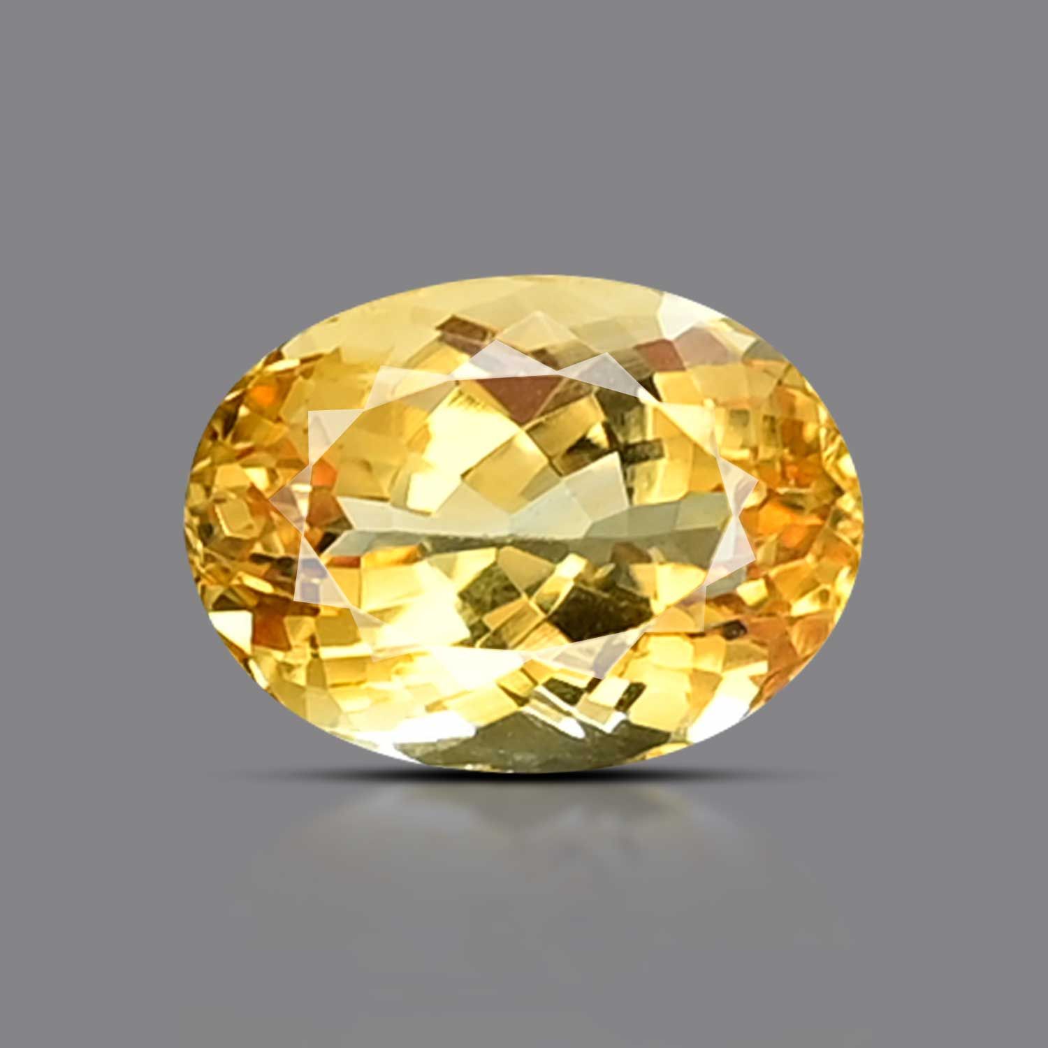 CITRINE FACETED 6.33ct YELLOW EC BRAZIL NONE