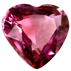 Szafir 1,15 ct, różowy, szlif serce