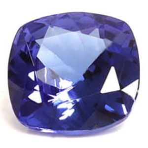 Tanzanit 1,67 ct, niebieski, szlif cushion