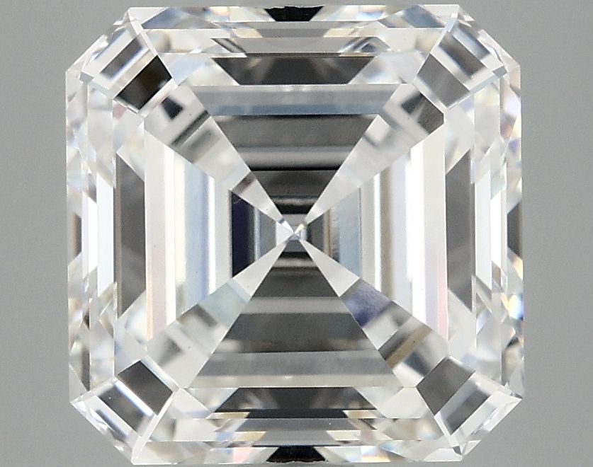 5.08 carat f VVS2 EX Cut IGI asscher diamond