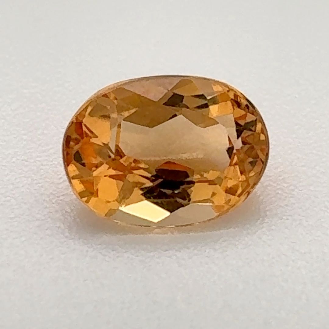 TOPAZ FACETED 0.8ct ORANGE Vivid Orange EC BRAZIL NONE