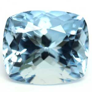 Akwamaryn 2,46 ct, niebieski, szlif cushion