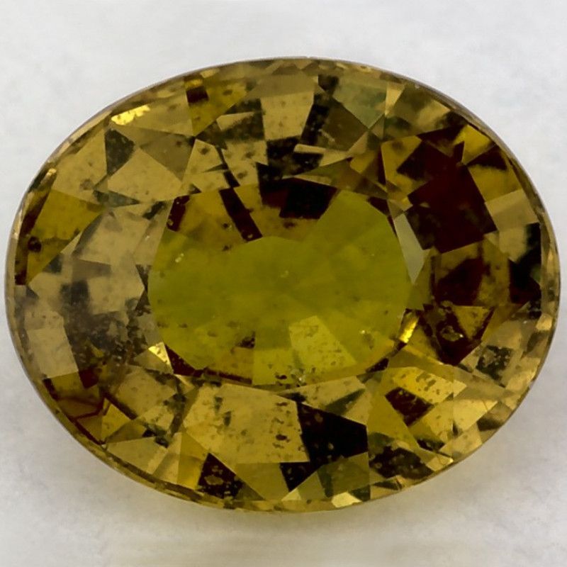 Szafir 2,02 ct, zielony, szlif owalny