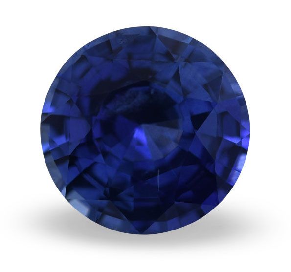 Szafir 4,60 ct, niebieski, szlif okrągły