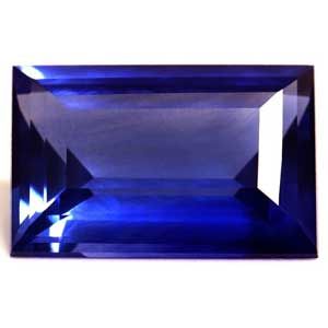 Szafir 1,31 ct, niebieski, szlif szmaragdowy