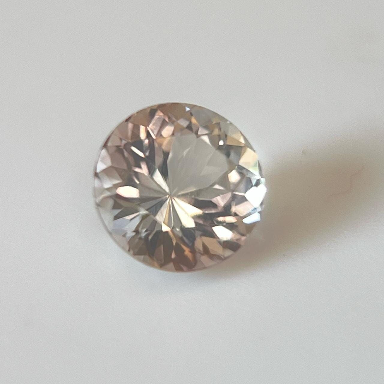 Turmalin 1,17 ct, różowy, szlif okrągły