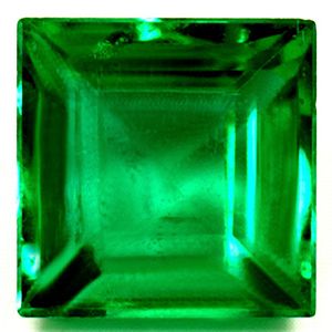 Szmaragd 2,94 ct, zielony, szlif kwadratowy