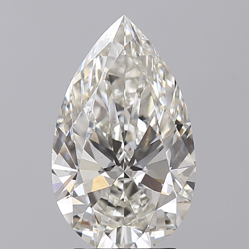 Diamant Poire 3.07 ct - Couleur H - Pureté VS1