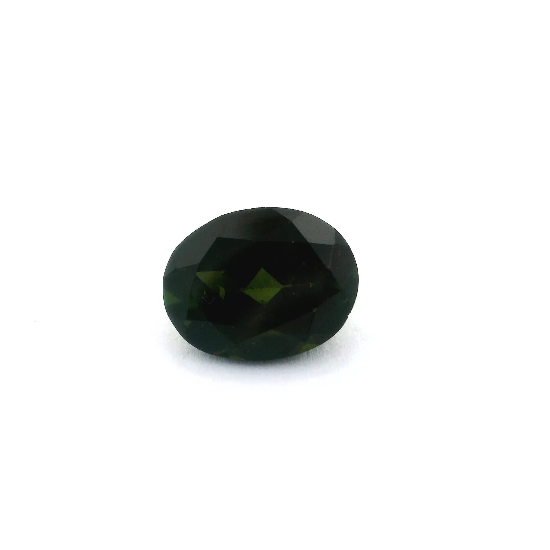Turmalin 2,66 ct, zielony, szlif owalny